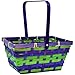 Gift Boutique 12 Bamboo Easter Baskets- Rectangular Woven Bright with Handle for Girls and Boys Kids Party Favor Supplies Decorations