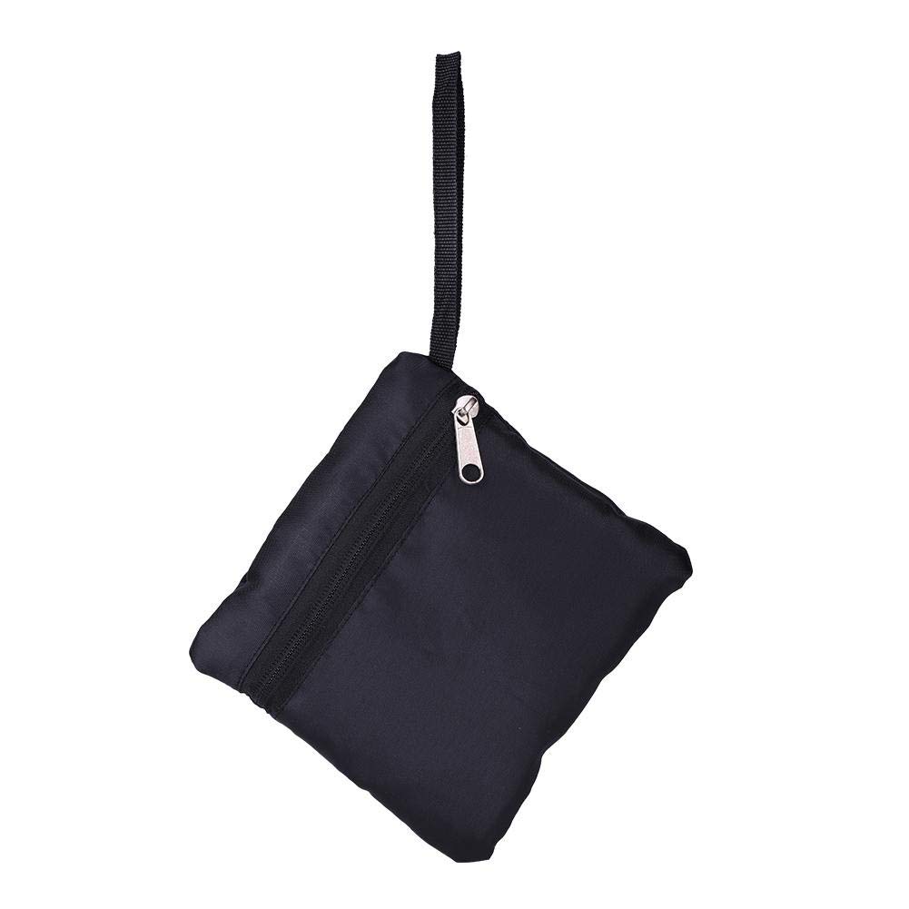 Mesh Beach Backpack, Drawstring Foldable Summer Outdoor Beach Shell Toy Storage Bag for Holding Children Kids Toys(Black)