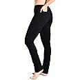 Yogipace 27"/29"/31"/33"/35"/37" Women's Straight Leg Yoga Pants Workout Pants