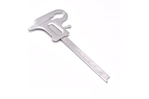 Angzhili 1Pc Dental Vernier Caliper 0-100mm/3.9Inch,Stainless Steel Dentist Vernier Valiper Technician Measuring Ruler for De