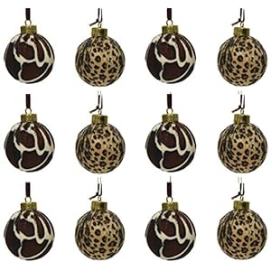Kerstbal foam dierenstof d8 cm