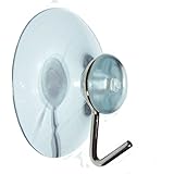 Packet of (2) 40mm (just over 1 1/2") standard suction cup with wire /suckers, mushroom head, plain, clear vinyl PVC metal hook, cups, sucker, standard suction cup with wire hook