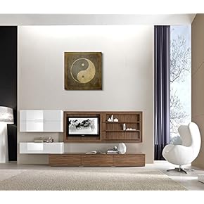 BRAND_NAMEYin Yang Symbol on Vintage Textured Background