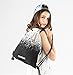 Drawstring Backpack Foldable Cinch Sack Basic Sackpack Gym Tote Dance Bag for Swimming Shopping Sports Women Men