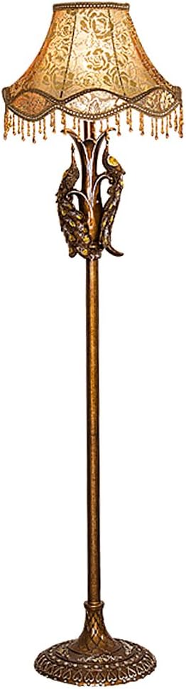 A European-Style Floor lamp Retro Simple Creative Peacock Vertical Floor lamp