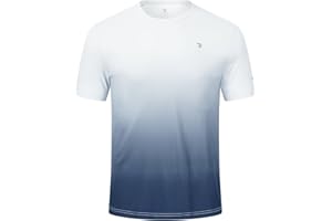 BGOWATU Men's UPF 50+ Short Sleeve Swim Shirts Quick Dry Sun Protection Rash Guard Fishing Athletic T-Shirt