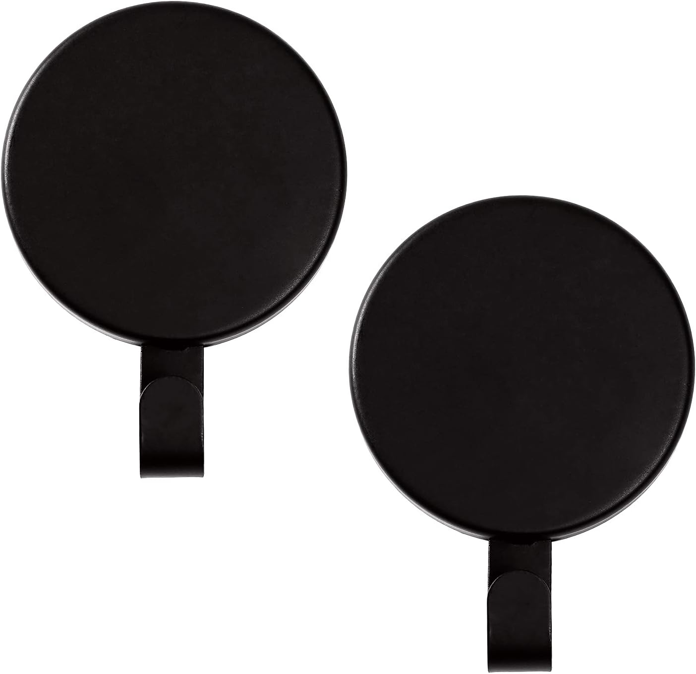 Wreath Hangers - Aeranto Magnetic Wreath Hanger Heavy Duty Magnet Hooks Hanging Supplies for Metal Door Refrigerator Christmas Wreaths Party Decoration Super Strong Magnetism (Black, 2 Pack)