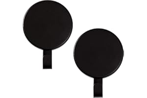 Aeranto Magnetic Wreath Hanger Heavy Duty Magnet Hooks Hanging Supplies for Metal Door Refrigerator Christmas Wreaths Party Decoration Super Strong Magnetism (Black, 2 Pack)