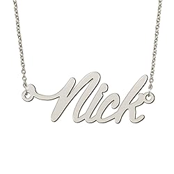 BYBWBL Nick Name Pendant Necklace Silver Color