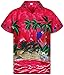 Funky Hawaiian Shirt, Parrot, Pink, XL
