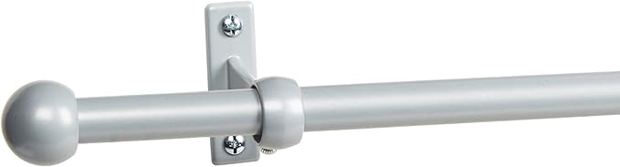 Amazon Com Coolaroo Exterior Curtain Rod 8ft Silver Outdoor