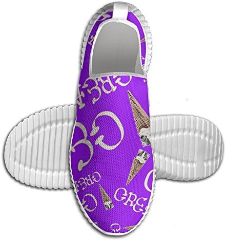 Cat Ice Cream Men's Anti-Slip Loafers Stitched Tennis Sneaker