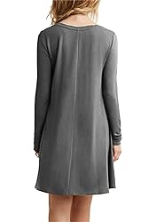 YMING Women Casual Loose Dress Flowy Mini Dress