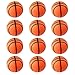 Mini Sports Balls for Kids Party Favor Toy, Soccer Ball, Basketball, Football, Baseball (12 Pack) Squeeze Foam for Stress, Anxiety Relief, Relaxation. (12 Pack (Basketballs))