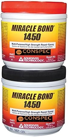 Conspec Miracle Bond 1450-Q EPOXY PASTE (3 LBS) QUART KIT Concrete Wood Ceramic Pool Tile Marine Grade