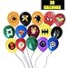 JUSTICE LEAGUE INSPIRED SUPERHERO AVENGER BALLOON BUNDLE - 30 LARGE 12 INCH BALLOONS 15 DIFFERENT STYLES