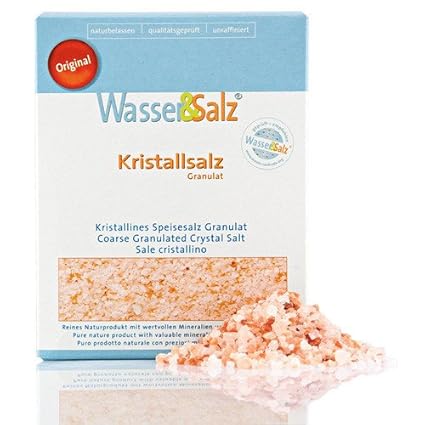 Kristallsalz Granulat 1000 g Original Wasser & Salz AG aus der 'salt range Pakistan'