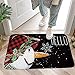 AVOIN Winter Snowman Decorative Doormat Buffalo Plaid, 18 x 30 Inch Christmas Holiday Non-Skid Floor Mat Switch Mat Indoor Outdoor Home Garden