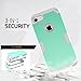 LONTECT for iPhone 8 Case, iPhone 7 Case Hybrid Heavy Duty Shockproof Full-Body Protective Case with Dual Layer [Hard PC+ Soft Silicone] Impact Protection for Apple iPhone 8/iPhone 7, Teal/Grey