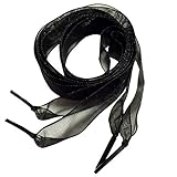 2cm Wide Flat Shoelaces Kids Voile Shoe Laces Girls Ribbon Laces 120cm Black