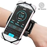 Sports Forearm Armband,TRONOE Running Armband Workout Forearm Wristband Phone Holder 180° Rotatable for iPhone 7/7 Plus/6S, Galaxy S8/S8 Plus/S7 Edge for Jogging Cycling Hiking (Black)
