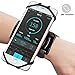 Sports Forearm Armband,TRONOE Running Armband Workout Forearm Wristband Phone Holder 180° Rotatable for iPhone 7/7 Plus/6S, Galaxy S8/S8 Plus/S7 Edge for Jogging Cycling Hiking (Black)