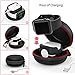 HALLEAST Charging Stand Compatible with Apple Watch Charger and Airpods Case Hard Sport Protable Protective Travel Carrying Case for Apple Watch Charging Station, Airpods Charger Dock 2in1