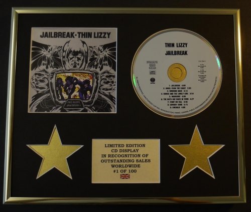 THIN LIZZY/CD DISPLAY/LIMITED EDITION/COA/JAILBREAK