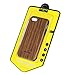 NeWisdom iPhone se case Wood, iPhone 5s Case Wood, iPhone 5 case Wood, Soft Wooden Non Slip Slim Shock Proof Unique Designed TPU Silicon Cover - Sandalwood