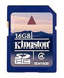 Kingston 16 GB Class 4 SDHC Flash Memory Card SD4/16GBET