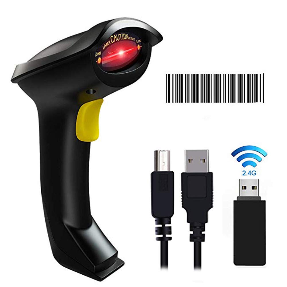 Tera Barcode Scanner Wireless with Charging Cradle 2.4G Barcode Reader