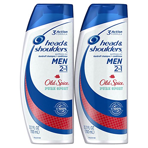 Head and Shoulders Old Spice Pure Sport 2 in 1 Pure Sport Anti-Dandruff Shampoo and Conditioner for Men, 23.7 Ounce 2 Count