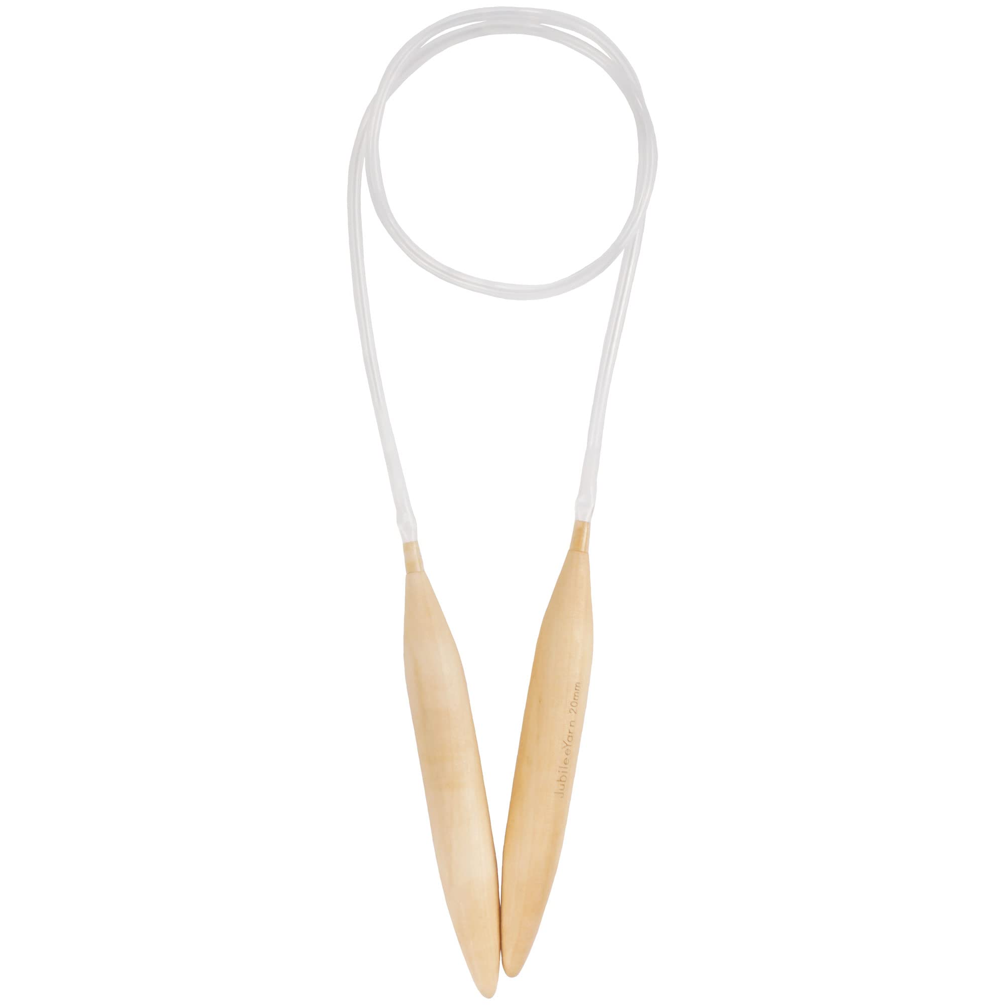 BambooMN JubileeYarn Jumbo Large Bamboo Circular Knitting Needles - US 36 (20mm) - 40"