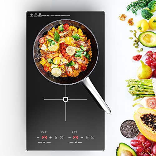 VBGK Double Induction Cooktop, 12 Inch Portable Induction Cooktop with