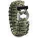 STEVEN G Men's Survival Gear Adjustable Professional Paracord Fashion Sport Bracelet with Firestarter and Striker/Cutter for Outdoor Adventures Prime Gift, Army Green
