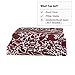 Vaulia Christmas Microfiber Duvet Cover Set, Tree Branch Printed Pattern Design - Burgundy Red, King Size 3 Piece Set (1 Duvet Cover 2 Pillow Shams)