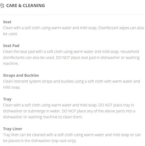 boon high chair seat pad gray