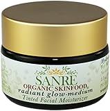 SanRe Organic Skinfood - Radiant Glow Medium - Organic Tinted Facial Moisturizer For All Skin Types