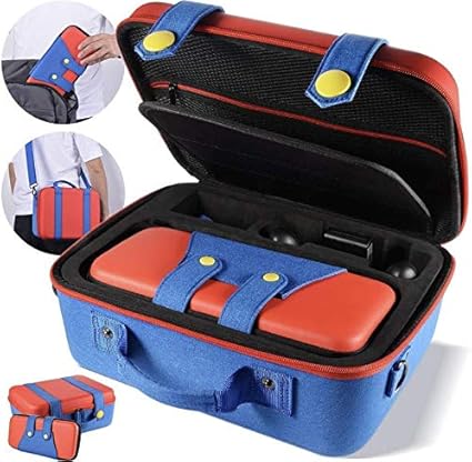 Amazon Co Jp Nintendo Switch ニンテンドースイッチ 大人気マリオケース 大容量収納ケース 本体ケースセット 全面保護ハード ケース おでかけ旅行用オールインワンキャリングケース 防塵 防汚 耐衝撃 消臭 持ち運び便利 ゲーム