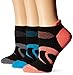 ASICS Women's Intensity Single Tab Socks, Black Assorted, Medium