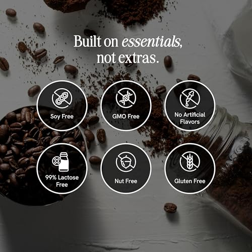 PRES Protein Coffee, Original, High Protein, Real Cold Brew, 20g Protein, 1g Sugar, 100 Calories, Protein Snacks, No Added Sugar, Coffee, Breakfast, Protein, Kosher, Soy Free, Nut Free, Non-GMO, Low Carb (12 Pack)