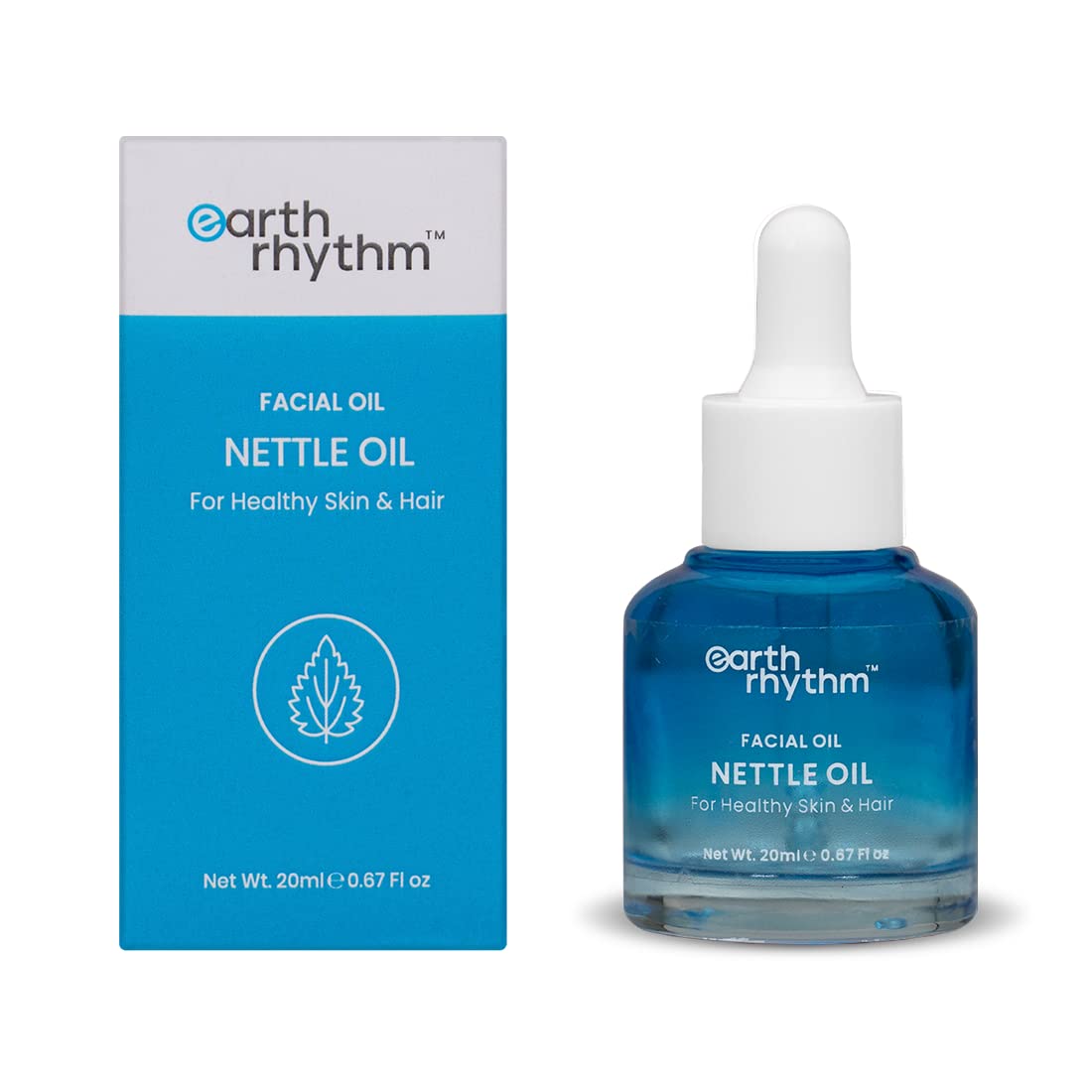 Earth Rhythm Nettle Face Oil for Natural Glow | Improve Skin Texture, Soothes irritated skin, Hydrates | Men & Women - 20ml — image 1
