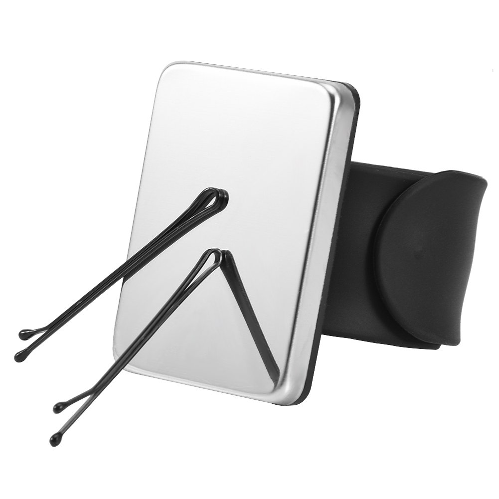 Magnetic Wrist Band, Hairpin Hair Grip Holder, Magnetic Silicone Wrist Strap Bracelet, Hair Clip Collector For Clips & Barrettes Hairdressing Accessory (Black)