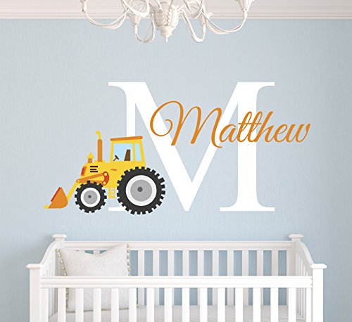Amazon Com Custom Tractor Name Wall Decal Tractor Room Decor