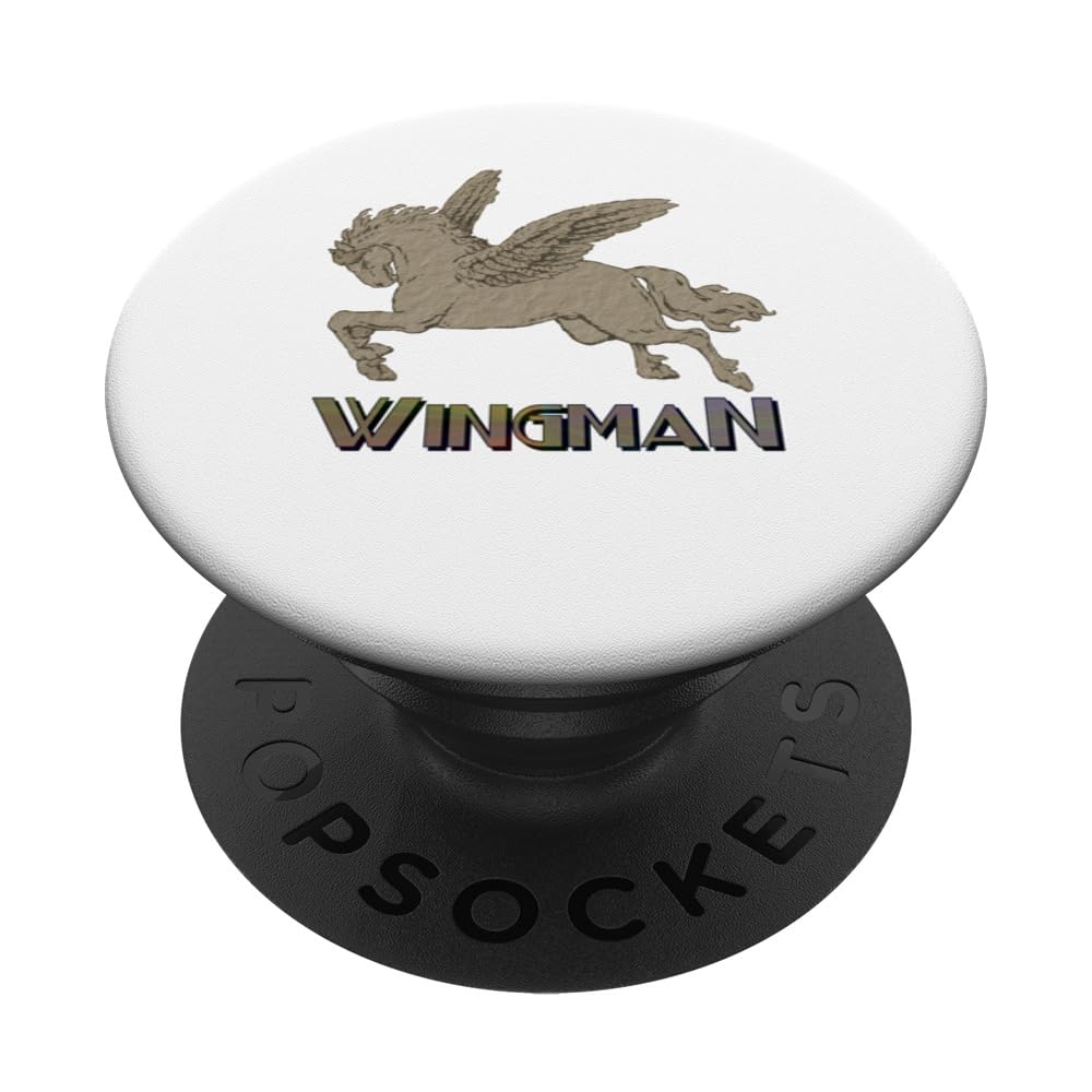 WINGMAN - flying horse design for best buddy PopSockets Swappable PopGrip