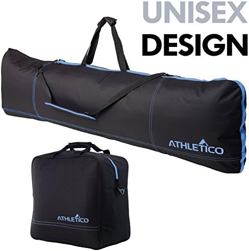 Athletico Padded Two-Piece Snowboard and Boot Bag Combo | Store & Transport Snowboard Up to 165 cm and Boots Up to Size 13 | Includes 1 Padded Snowboard Bag & 1 Padded Boot Bag 8 Athletico Padded Two-Piece Snowboard and Boot Bag Combo | Store & Transport Snowboard Up to 165 cm and Boots Up to Size 13 | Includes 1 Padded Snowboard Bag & 1 Padded Boot Bag