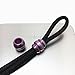TIKING 2pcs 12mm Titanium Ti Barrel Shape Knife/Zipper Pull Jewelry Paracord/Lanyard Beads-Purple