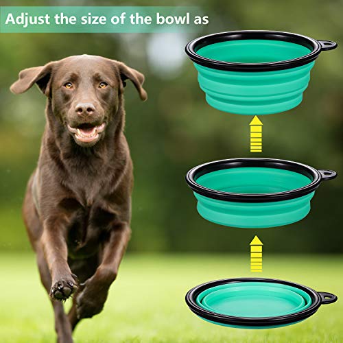 ME.FAN Large Collapsible Dog Bowl [3Pack] Travel Portable Dog Bowl
