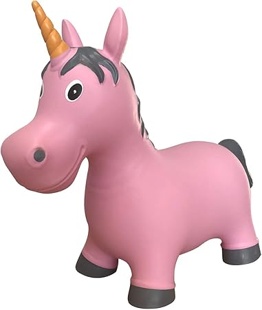 Amazon Harry The Horse 跳びはねる動物 ピンク ユニコーン ホッパー 乗れる玩具 子供 幼児 男の子 女の子に 赤ちゃん 幼児のおもちゃ おもちゃ