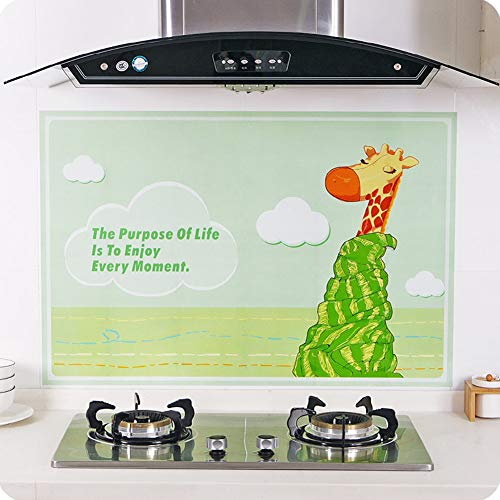 PinShang Waterproof Oil Proof Self Adhesive Wall Sticker Temperature Resistant Wallpaper for Kitchen D-Small Potted Plants - Thumbnail 5